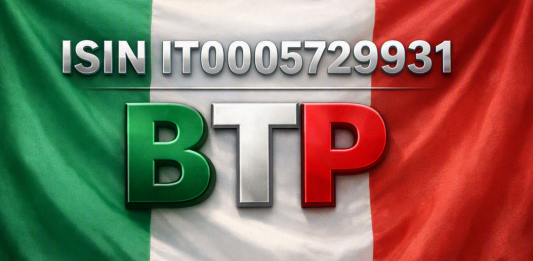 bandiera Italia e BTP