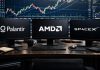 Azioni Palantir, AMD e SpaceX: impatto diverso dalle trimestrali. Come muoversi desktop con loghi delle tre società tech