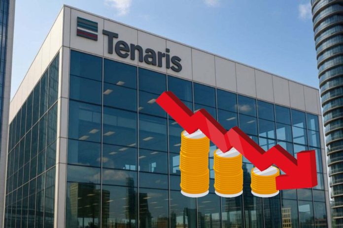 tenaris crollo palazzo con insegna Tenaris