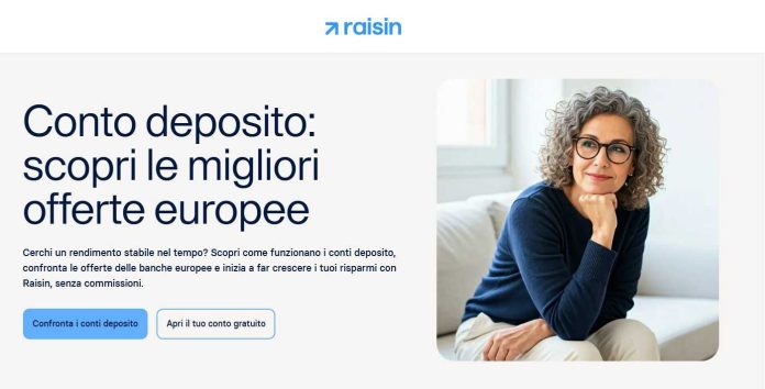 conti deposito europei vincolati e liberi con Raisin