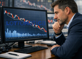 trader che analizza crollo