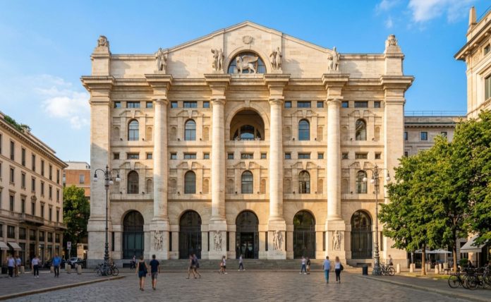 opa borsa facciata borsa di Milano