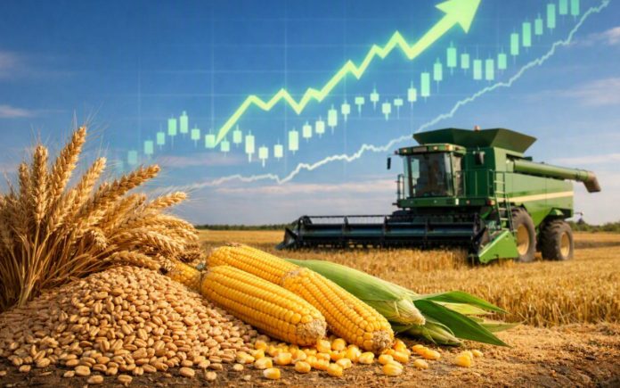 grano, mais e mietitrebbia