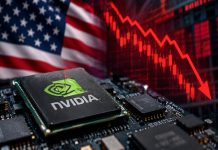 Bisogna preoccuparsi per il crollo delle azioni Nvidia? chip Nvidia e grafico a candele