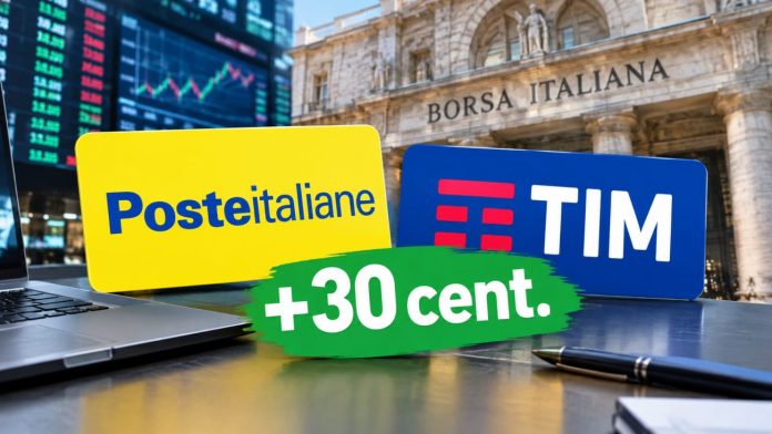 rilancio poste prezzo OPAS Poste TIM e sullo sfondo Borsa di Milano
