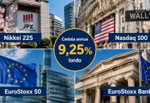 Investire sugli indici di borsa proteggendosi su perdite fino al 40% sottostanti certificato ISIN XS3127881525