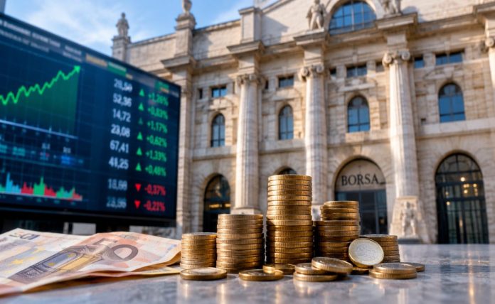 etf dividendi ftse mib facciata borsa di Milano e soldi