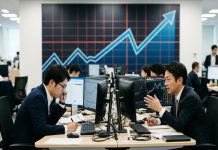 trader che analizzano rimbalzo